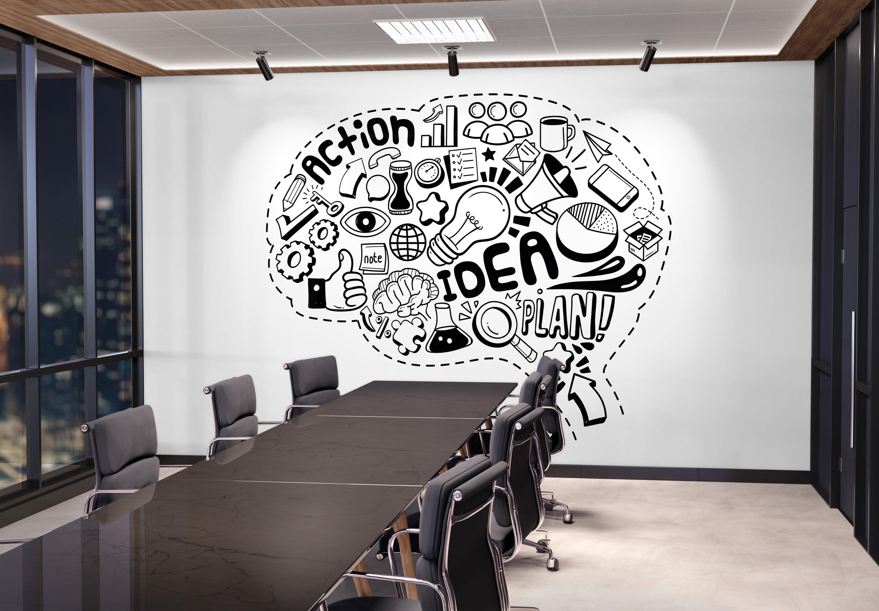 Inspirational Wall Sticker – Motivational Quote Vinyl Decal for Office ...
