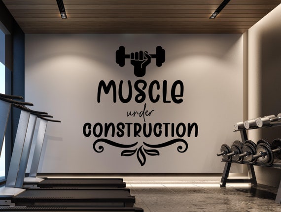 Gym Wall Decal Gym Wall Decor Sport Motivation Workout Wall Art