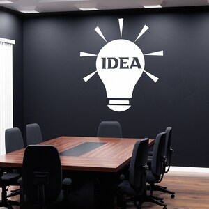 Calcomanía de pared para oficina, calcomanía de oficina, arte de pared para oficina, decoración de oficina, calcomanía de pared tipográfica, decoración de pared para oficina, calcomanías de oficina, motivacional OFC0019