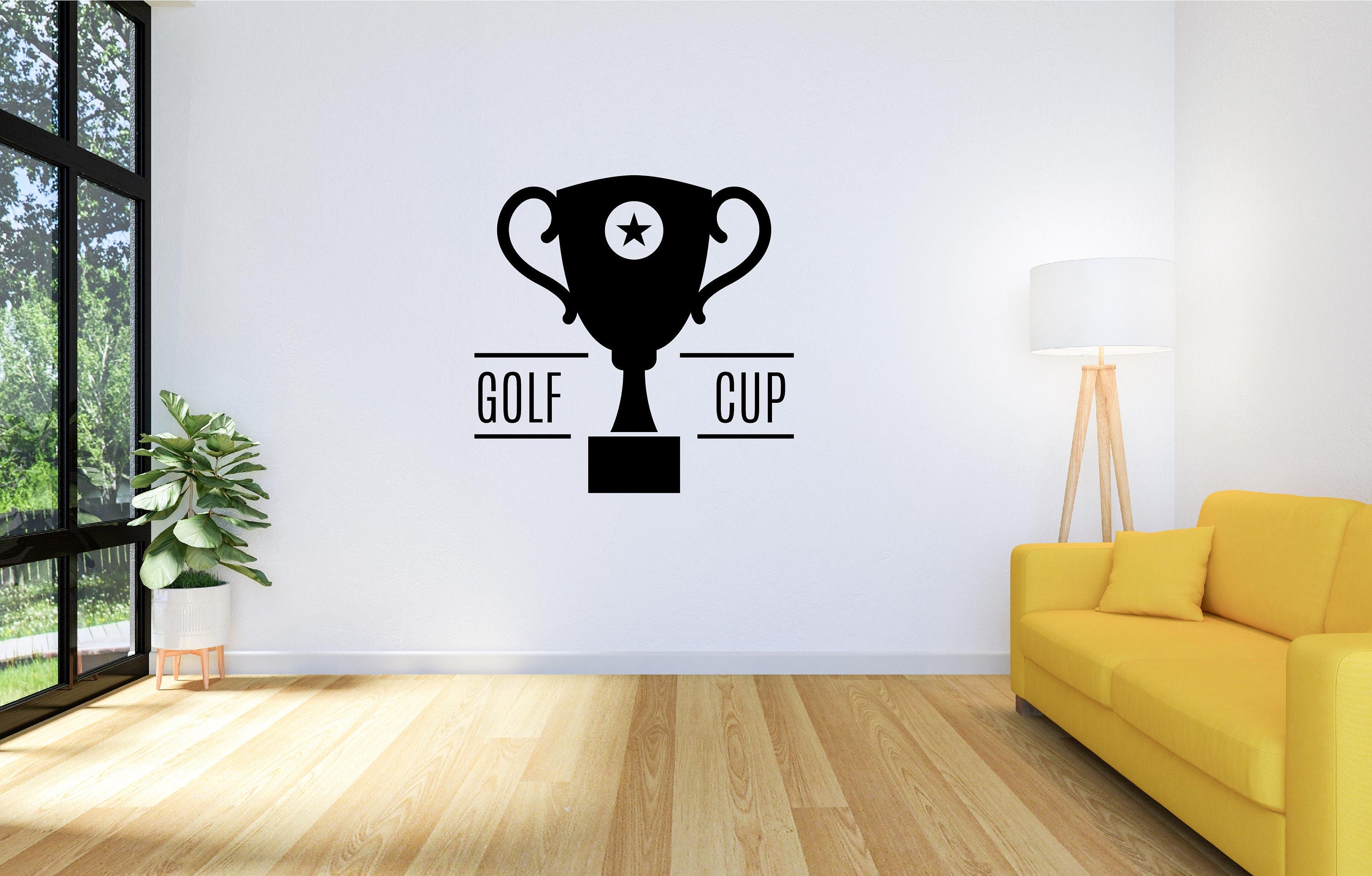 Golf Decal Vinyl Decal Golf Sticker Sport Wallstickers Golf Game Decal ...