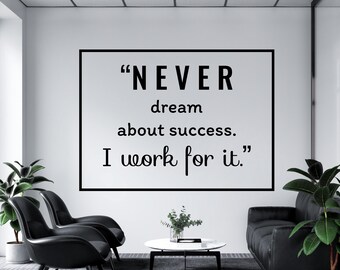 Motivational Quote Wall Decal,Office Wall Decal,Office Wall Art,Office Wall Decor,Office Wall Sticker,Vinyl Letter,Window Sticker OFI0006