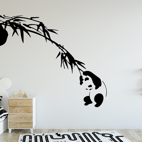 Sleepy Panda Vinyl Decal/sticker - Etsy UK