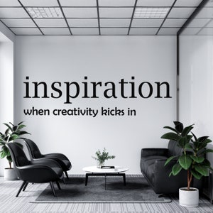 Inspiration Wandtattoo,Büro Wandtattoo,Büro Wandkunst,Büro Wanddekor,Arbeitswandaufkleber,Fensteraufkleber,Vinyl Buchstabe,Arbeitsaufkleber TM0171