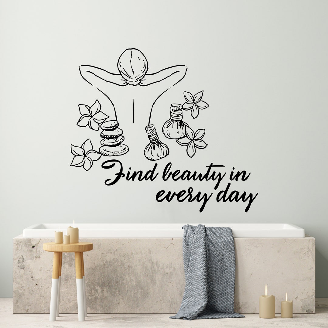 Wall Decals Spa Therapy Beauty Decal Vinyl Sticker SPA Beauty Etsy