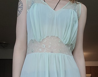 Vintage Luxite by Kayser Sheer Nightgown