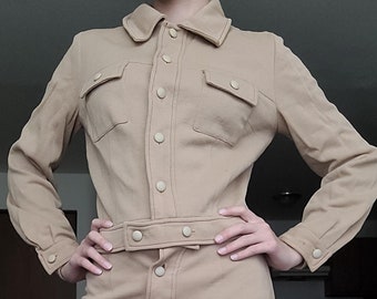 Vintage Pendleton 100% Wool Tan Woman's Sportswear 2-piece Suit