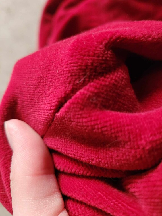 Vintage Act 1 Red Velvet Dress - image 8