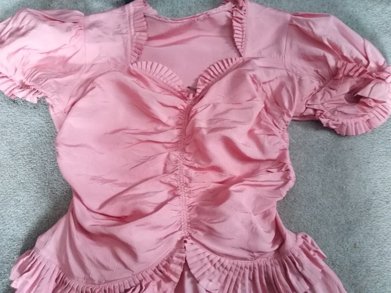 Vintage 1970s Pink Bride/'s Maid Dress
