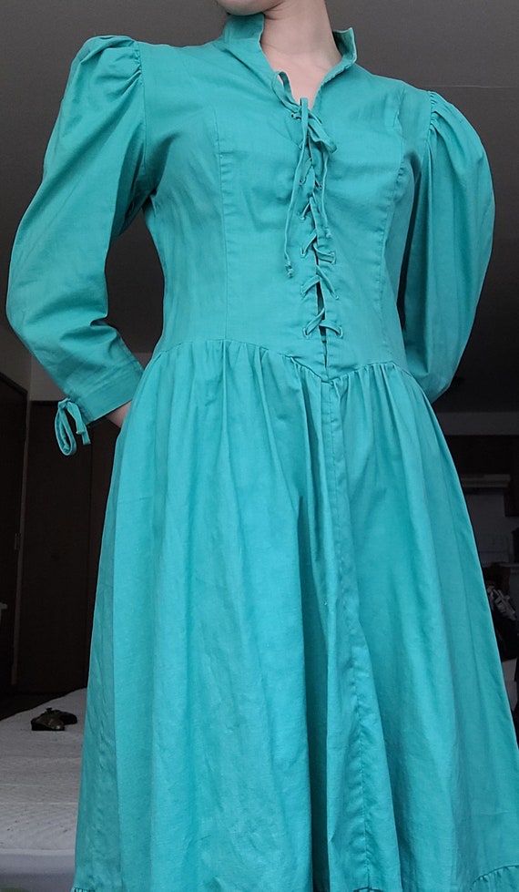 Vintage 1970s Jcpenney Fashions Front Lace Dress Etsy Sweden