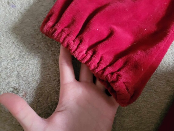 Vintage Act 1 Red Velvet Dress - image 4