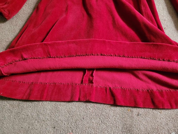 Vintage Act 1 Red Velvet Dress - image 5