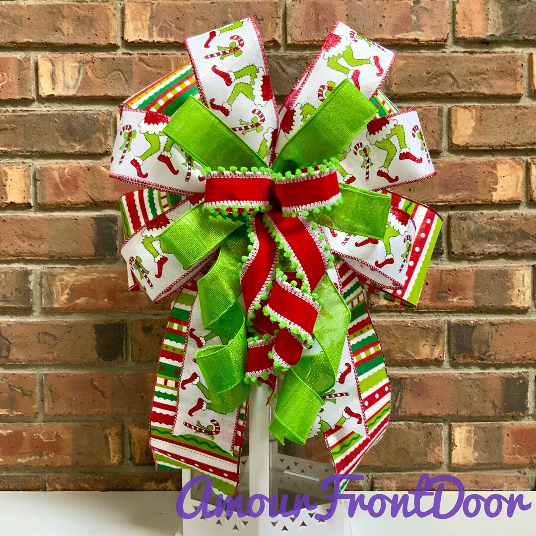Christmas Lantern Bow Christmas Bow for Wreaths Christmas Etsy
