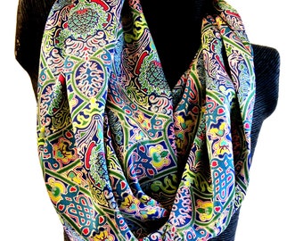 Liberty Belgravia Multi Celtic Silk Satin Scarf