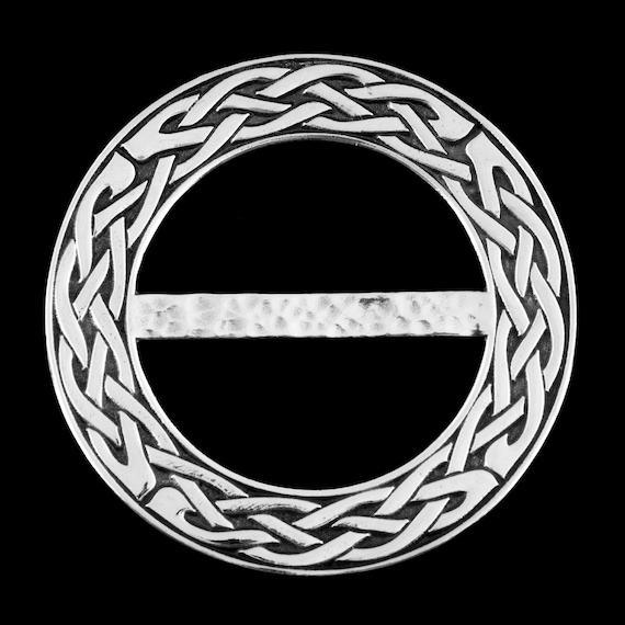 Celtic Interlace Large Tartan Scarf Ring