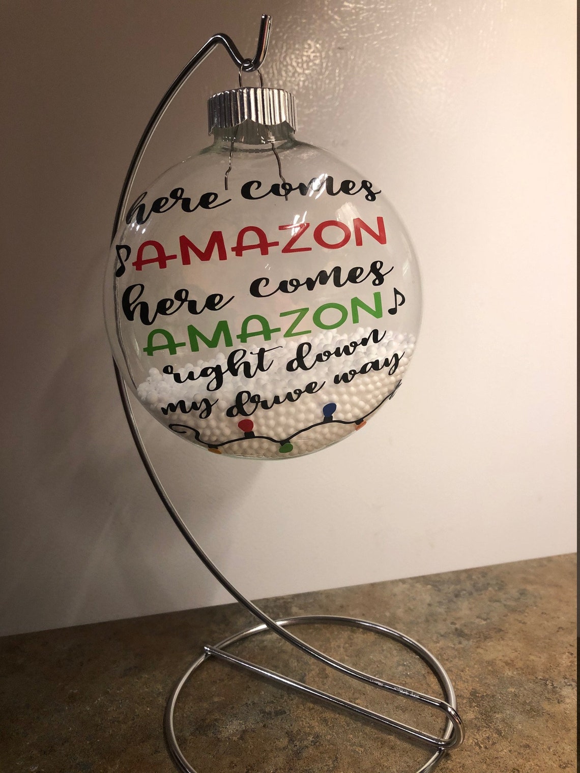 Here comes Amazon ornament Etsy