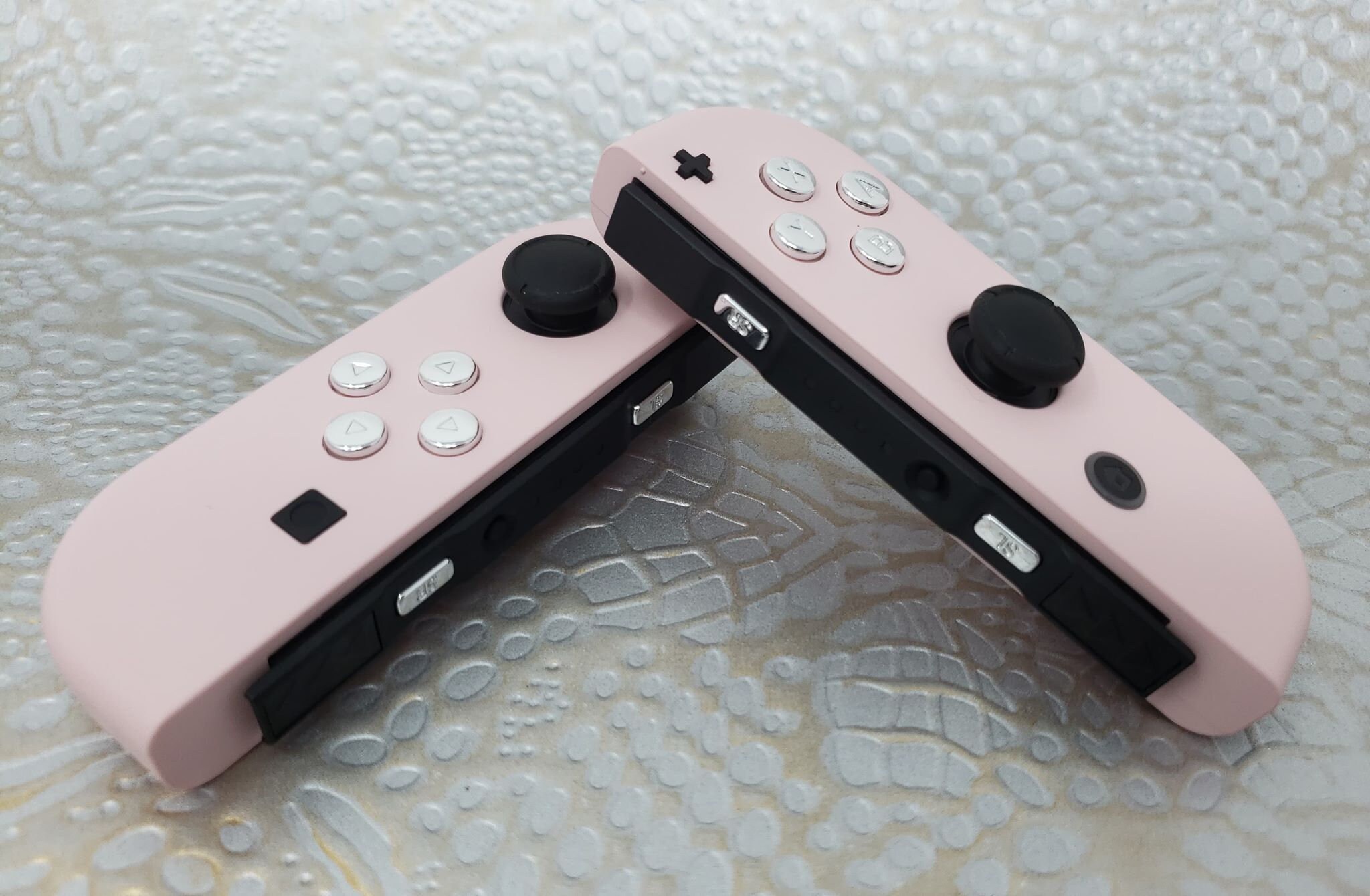 New OEM Custom Nintendo Switch Joy Cons Pastel Pink campestre.al.gov.br