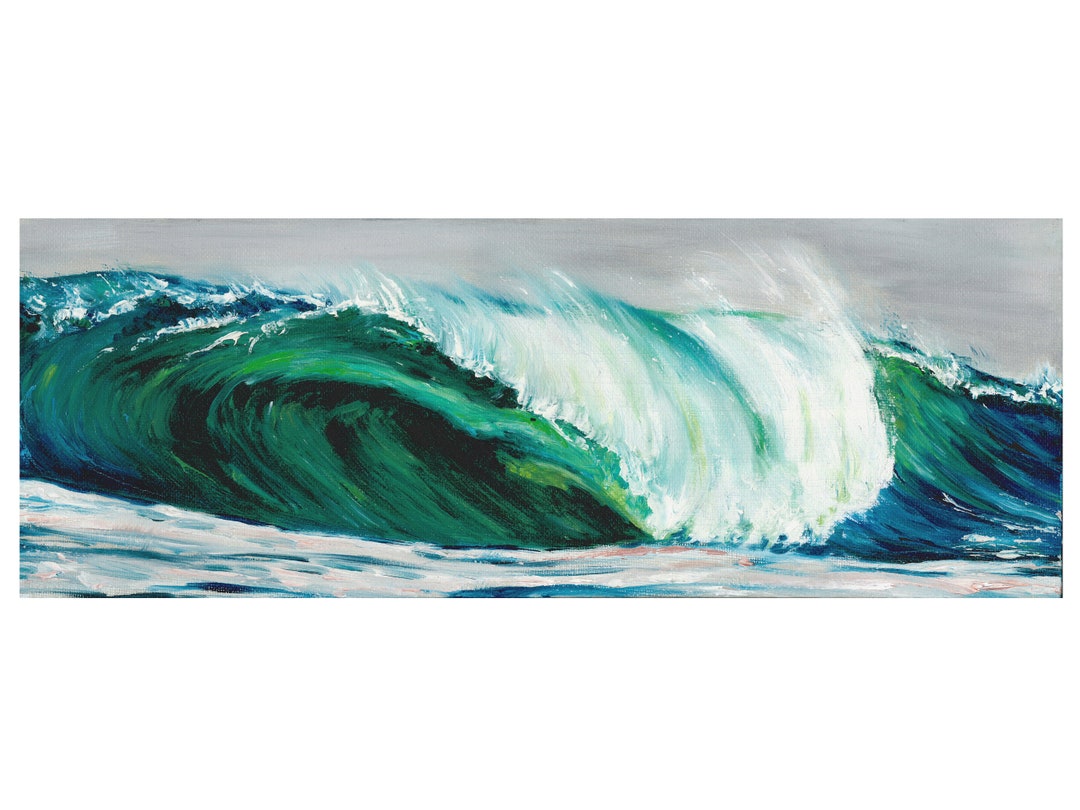 Helen Rundle Breaking Wave Art Print: Ocean Surf Art by Helen Rundle - Etsy