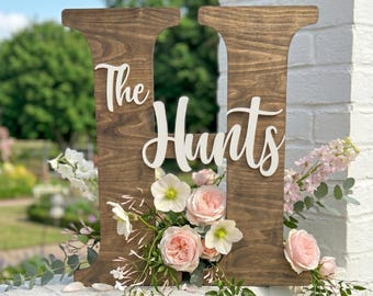 Wedding Guest Book Alternative Wooden Letter Guestbook Personalized Surname Wedding Keepsake