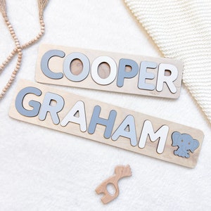 Personalized gift for kid Easter  gifts wood name puzzle with pegs baby shower gift custom name puzzle baby boy gift tocking stuffer