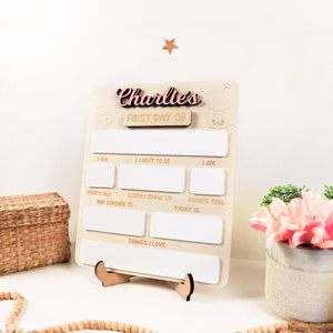 First day of school sign back to school board first day of school board first day of preschool sign 1st day of school sign reusable