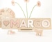 Personalized Wooden Name Puzzle 1st Baby Girl Boy Gift Birthday Toy for Toddler Kids  Wooden Toys 