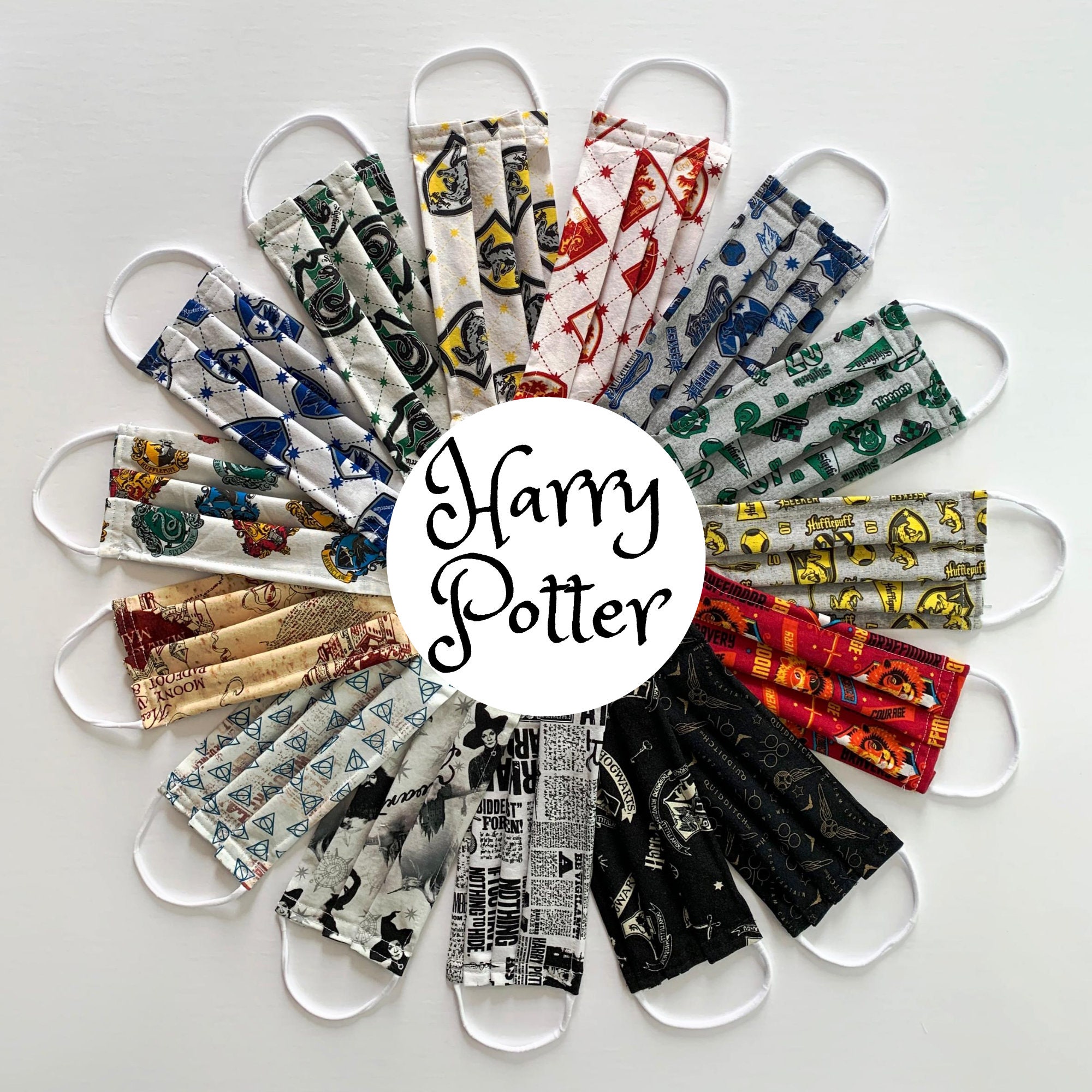 Harry Potter Face Mask With Nose Wire and Filter Pocket Etsy Canada