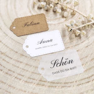 Personalized place cards, nice that you are there, place cards, gift tags, wedding name cards, wedding name tags