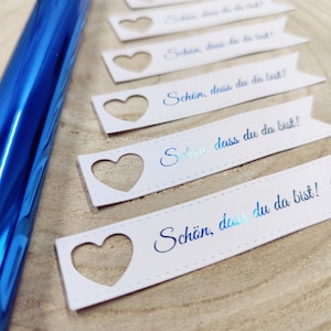 È bello che tu sia qui ciondolo, blu, etichetta regalo, etichetta nome matrimonio, segnaposto, segnaposto, segnaposto