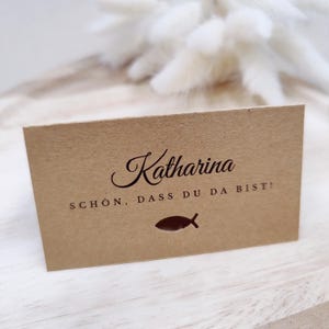 Schön dass du da bist, Tischkarten Konfirmation, Tischkarten Kommunion, Konfirmation Deko, Kommunion Deko, Tischkarten, Platzkarten, Taufe
