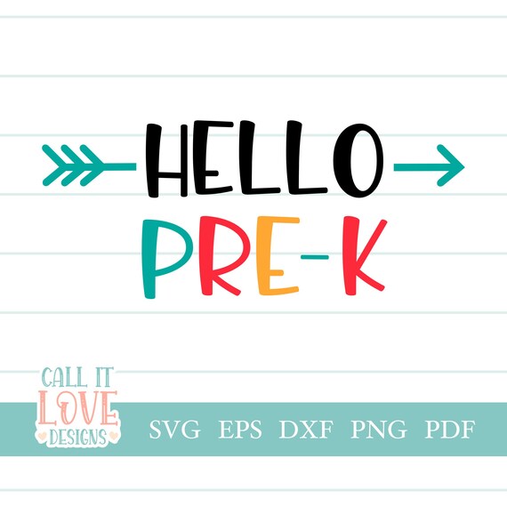 Hello Pre-k Svg School Svg Teacher Svg - Etsy