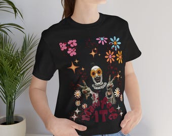 Scary Clown Shirt, Creepy Horror Clown Tee, Halloween Horror Art T-Shirt, Spooky Circus Costume, Horror Movie Lover Gift