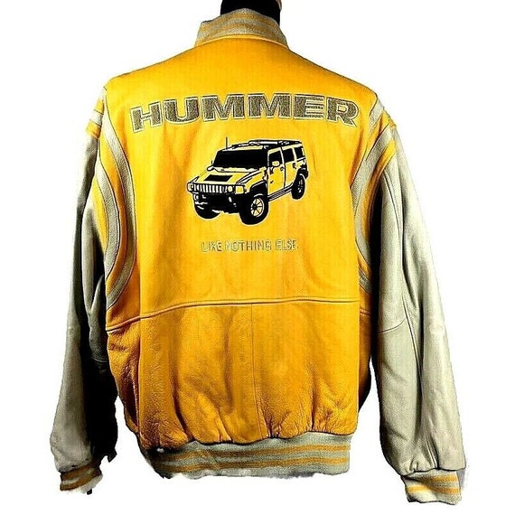 Mens Hummer Leather Vintage Trucker Jacket 5XL Le… - image 6