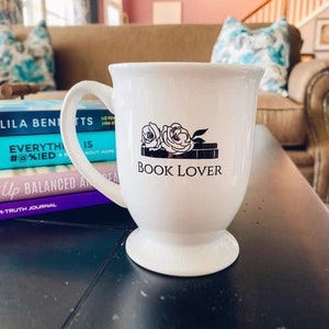 Book Lover White Irish Mug