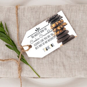 Realtor Girl Scout Cookie Pop-By Tag, Cookie Popby, Custom Realtor Gift Tag, Real Estate Gift Tag, Cookie Thank You Card Custom, Thin Mints image 6