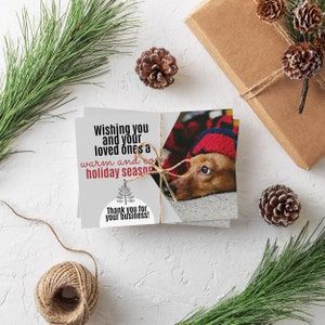 Realtor pop-by tags, December pop by tag, January pop by tag, November, Winter pop by ideas, Dog pop by ideas, Realtor client gift tags