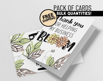 Bulk 50 Cards Real Estate Spring Bloom Florals Greeting Cards for Clients | St Pattys Day Cards in Bulk Physical Shipped