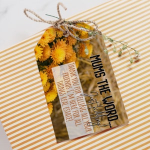 Mums Pop By Tag, Fall Plant, Plant Pop By, Thanksgiving Pop By Tags, Realtor Pop By Ideas, Real Estate Marketing, Mums Gift Tag, September image 9