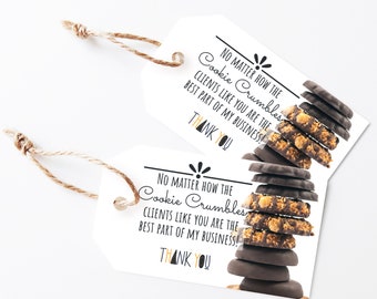 Realtor Girl Scout Cookie Pop-By Tag, Cookie Popby, Geschenkanhänger für Realtor, Danksagungskarte, dünne Minzbonbons