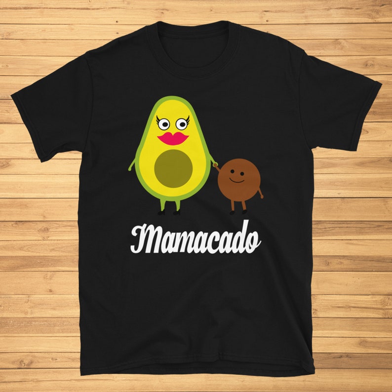 Mamacado tshirt  Vegan Mom tshirt  Avocado lover Black