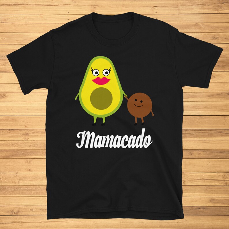 Mamacado tshirt Vegan Mom tshirt Avocado lover Black