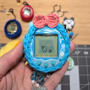 Crochet cases for tamagotchi connection. 100% Cotton