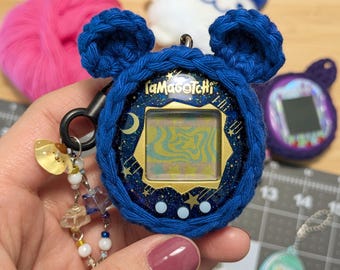 Crochet cases for Tamagotchi Original, nano, 100% Cotton. Handmade Tamagotchi accessory for Tamagotchi collectors. Digital pet.