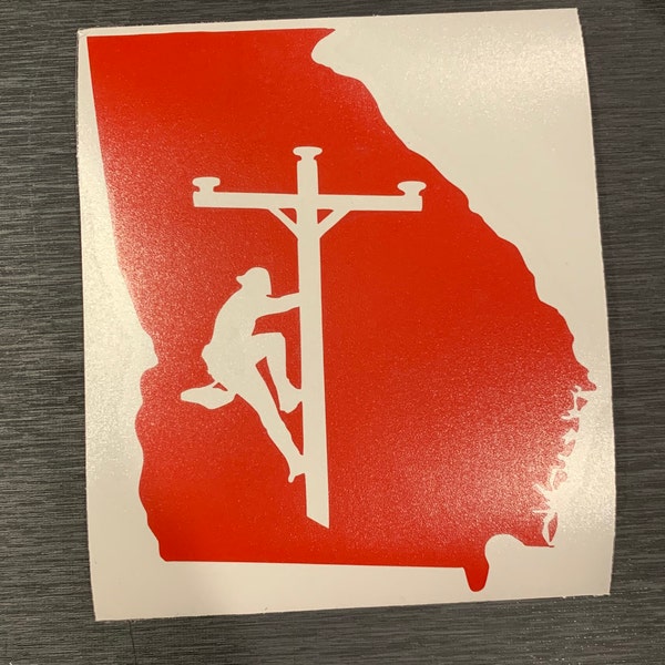 State Lineman Car Decal