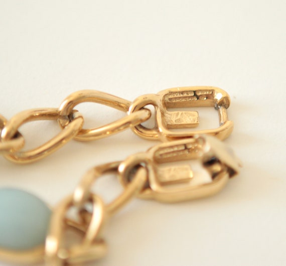 Vintage Givenchy bracelet, Gold tone, Lucite cabo… - image 8