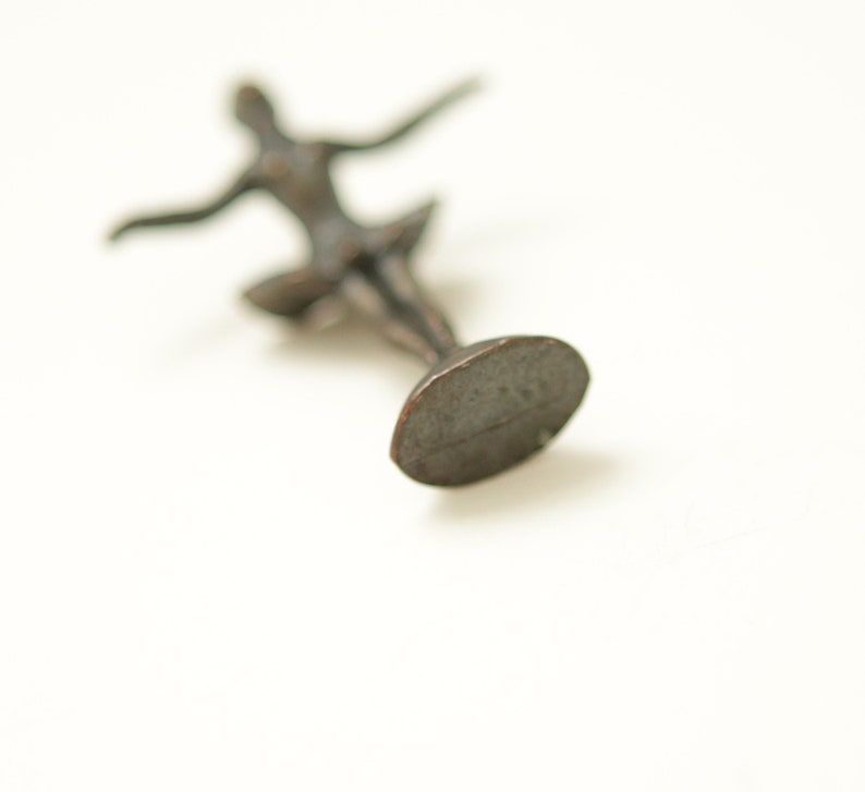 Vintage miniature ballerina Bronze ballet statue Vintage ballerina figurine