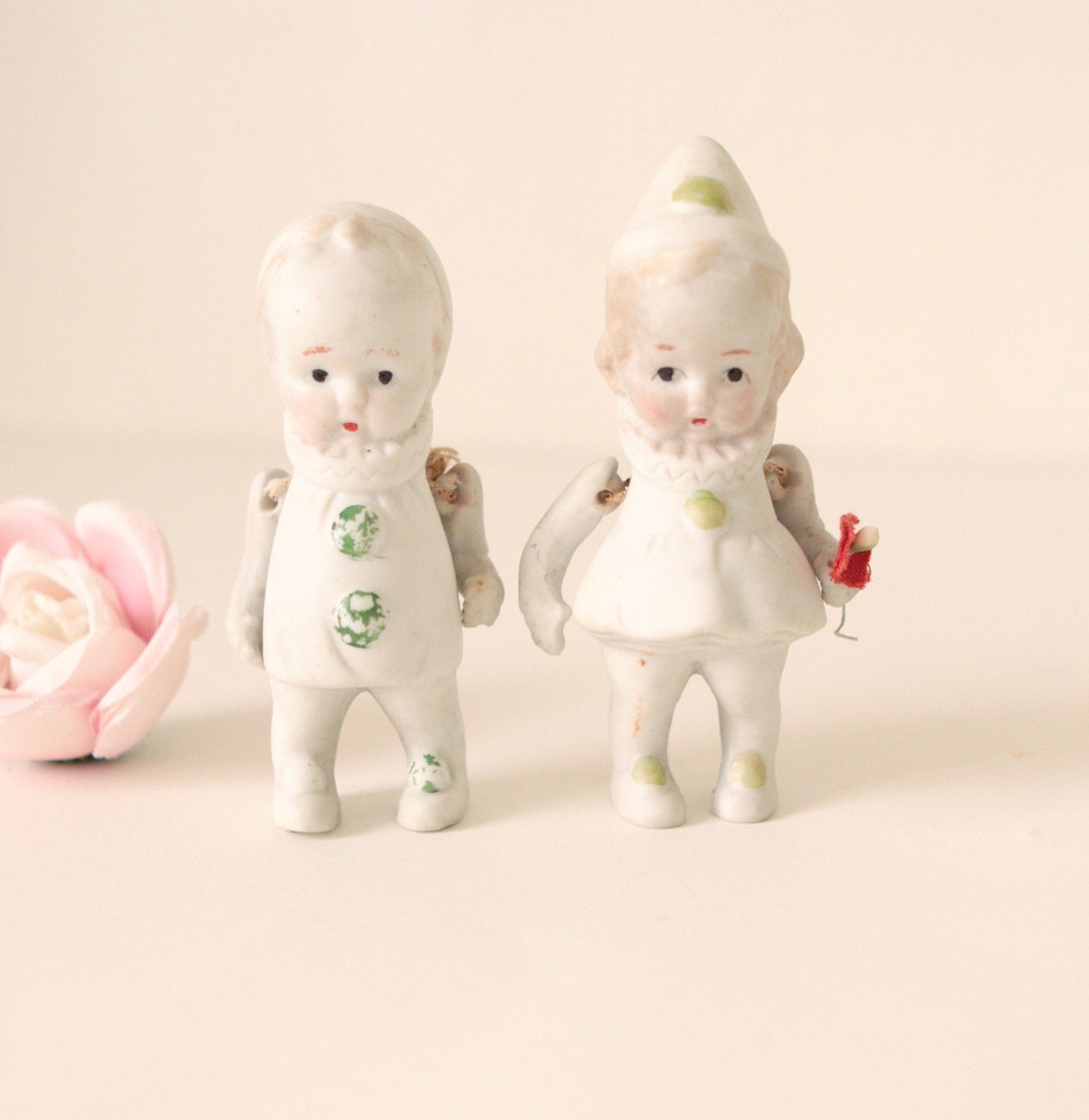 Antique Bisque Baby Clowns Porcelain Dolls Made in Japan Etsy