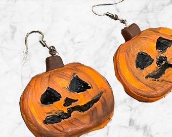 Halloween pumpkin earrings