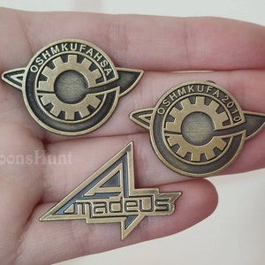 Steins Gate Pin, OSHMKUFA 2010 Pin, OSHMKUFAHSA Pin, Steins Gate Lab mem Pin, Future Gadget Laboratory Member Pin image 1