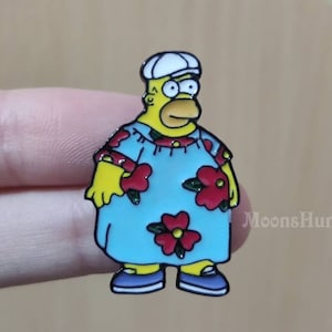 Simpsons Skeleton Homer Enamel Pin Marge Bart Lisa Free USA Shipping Ships from USA P-197B