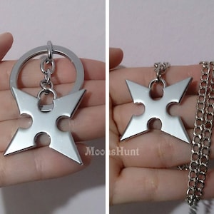Roxas Kingdom Hearts necklace, Roxas Cross necklace, Roxas cosplay, Roxas costume, Kingdom Hearts necklace, Roxas key chain, Roxas Pendant